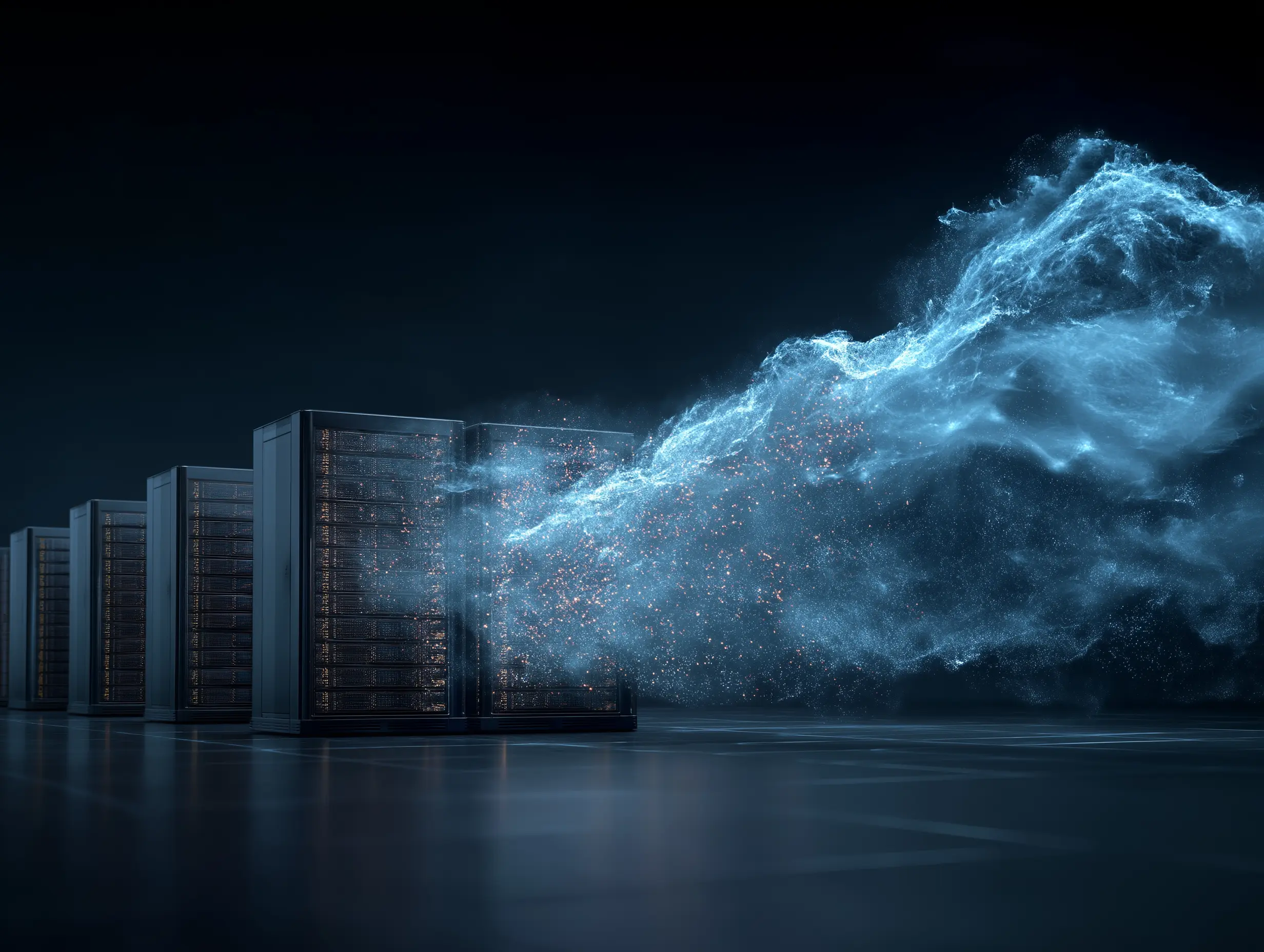 Cloud infrastructure architecture with connected services