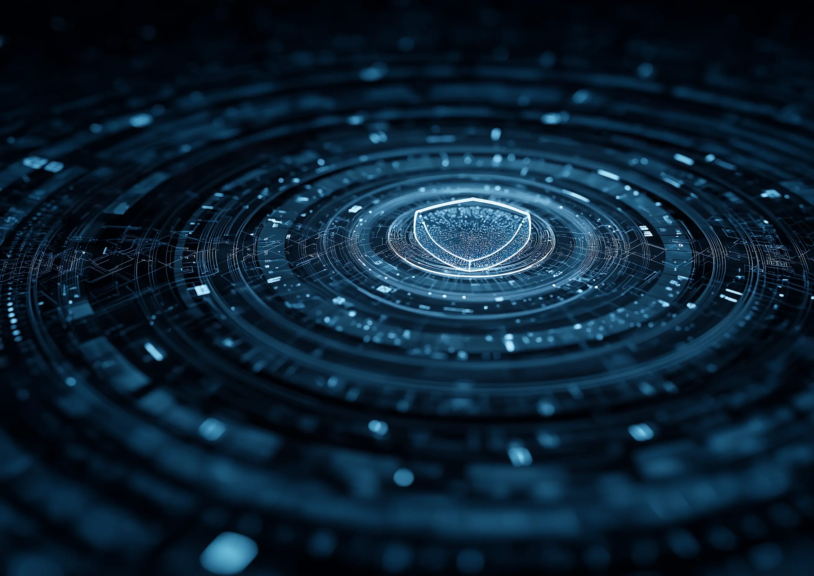 Security compliance dashboard showing encryption status and audit logs